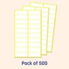 500 Pack, 1.5" x 0.5" - File Folder Labels Stickers,