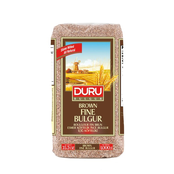 Duru Brown Fine Size 6 Bulgur, Wheat Berries, 35.2oz (1000g),