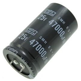 Elko Capacitor Radial 47000µF 25V | Snap-in Electrolytic Capacitor up to 85°C | 47000uF Electrolytic Capacitor from United Chemi-Con