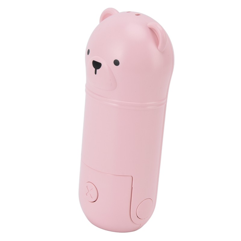 Hand Held Fan Mini Foldable Battery Operated Fan Humidification Cartoon