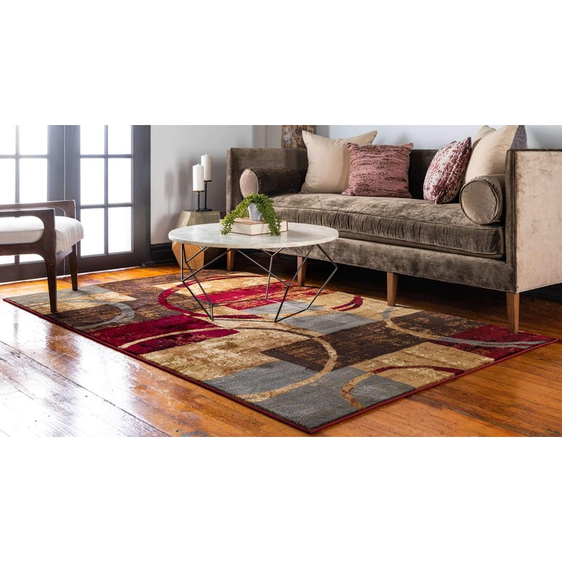 Unique Loom Barista Collection Area Rug - Kouillou (7' 10"