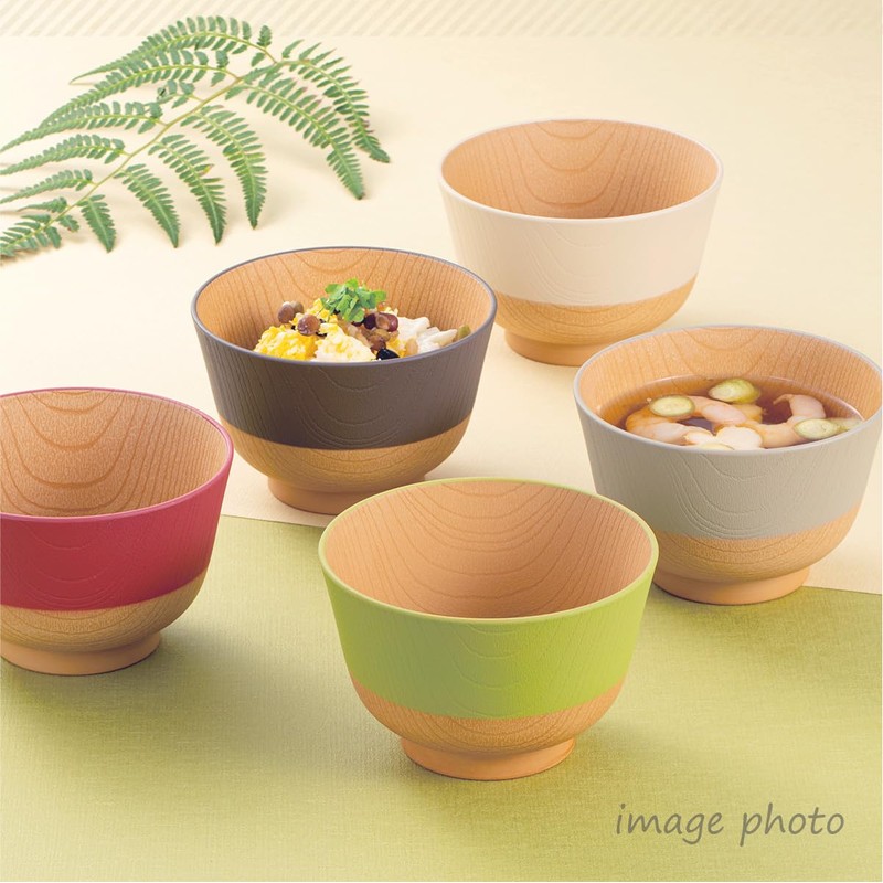 Canoe 79647 79647 Colorful Antibacterial Soup Bowl Set of 5