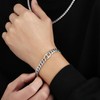 KRKC & CO Men's Bracelet, Curb Chain, Mantel Bracelet, Width