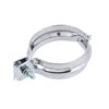 Exhaust Bracket Rear, Wide, 2-Piece, Chrome-Plated - for Simson S50,