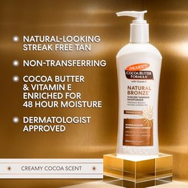 Palmers Cocoa Butter Formula Natural Bronze, Locin Corporal Autobronceadora Gradual Humectante con Manteca de Cacao y Vitamina E, 400ml               