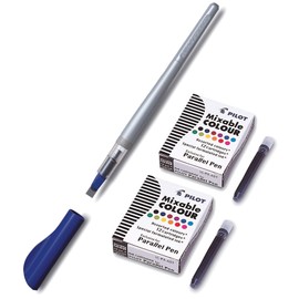 Pilot Calligraphy Fountain Pen Parallel Pen Refillable (6.0 mm + Cartridges)