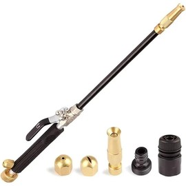 Hicks Ridge Garden Hose Nozzle Sprayer - Heavy Duty High Power Water Wand - Pressure Washer Gun Attachment - Garden Hose Jet Nozzle