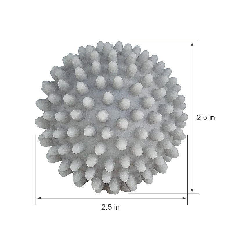 Dryer Balls 4 Pack - Non-Toxic Reusable Dryer Balls (Gray)