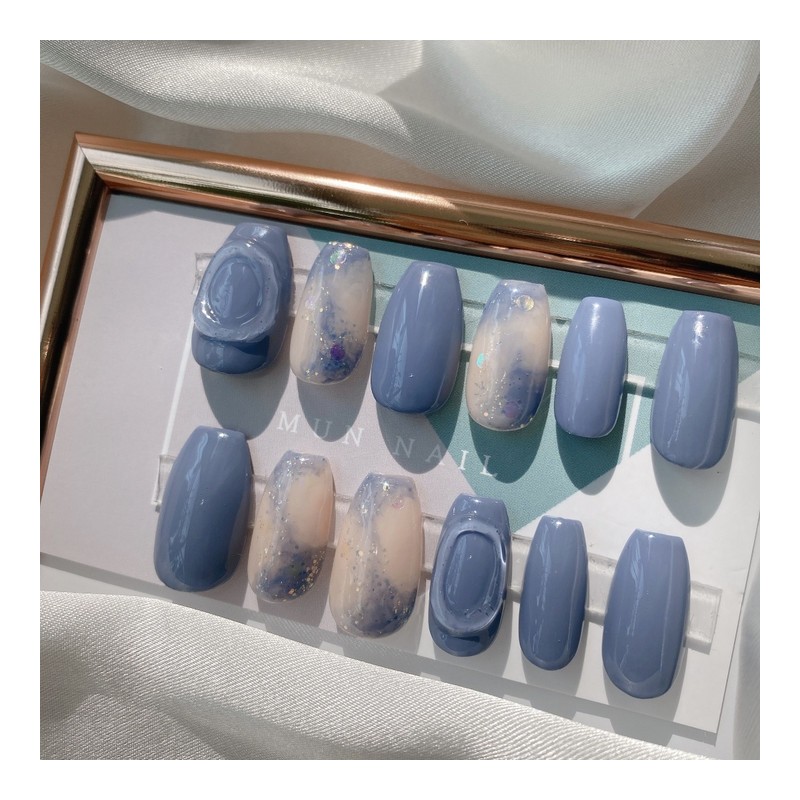 MunNail Blue Sea - Long Oval / MunNail 푸른바다 -