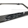 License Plate Frame Shop 1x(Blk) GTS 3D Emblem Real 3K