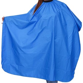 ZONADAH Blue Barber Cape waterproof Hair Cutting Salon Cape Waterproof Hairdressers Gown Styling and Coloring Hairdressing Capes for Hair Styling 1.2x1.5m