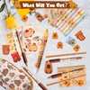 GwaOery 80PCS Capybara Stationery Gift Set Multifunctional Pencil Case Pouch