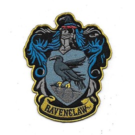PSL Raven Claw Crest Iron on Sew on Embroidered Patch with HP Hokvarts for Wizard Potter Cosplay