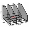 Metal Mesh Desk File Organizer for Documents and Books –
