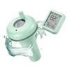 White Wireless Digital Pool Thermometer, with Indoor Temperature Humidity Monitor