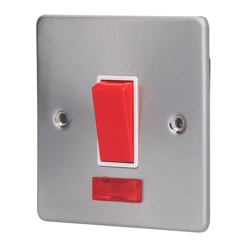 Wall Plate Switch Double Inlet Outlet 45A Air Conditioning Panel