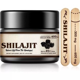 100% Pure Pure Himalayan Shilajit Resin - Natural Mineral Pitch Supplement
