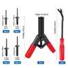 Qovydx 42Pcs Plastic Rivet Gun Set with 40Pcs 4Sizes Nylon