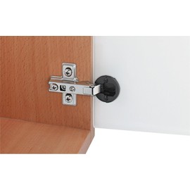 Gedotec 2 Glass Door Hinges Chrome Metal Hinge with Corner Stop for Glass Doors Crank 0 mm Chrome-Plated with Automatic Locking Mechanism with Mounting Plate and Cover Cap Glass Door Hinge