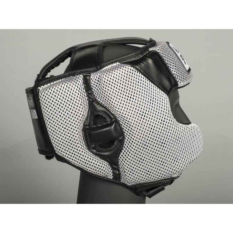Star Mesh Head Guard for Sparring Size: M/L Colour: Black/White