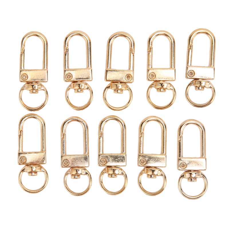 40Pcs Lobster Claw Clasps Zinc Alloy Gold Silver Color Glossy