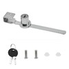 Bailinks Homeguard Sliding Door Showcase Lock, No-Drill Glass Cabinet Lock