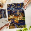 Lantern Press 1000 Piece Jigsaw Puzzle, Boston, Massachusetts, Skyline at