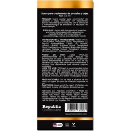 Republic Cosmetics - Suero para Crecimiento Pestañas Y Cejas ¨Pro Lash¨