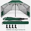 UPF 50+ Beach Umbrella with Sand Anchor, 94 Inch Windproof