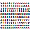 150pcs Mini 3D Printed Animals Tiny Animals Plastics Figures Miniature