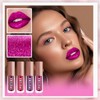 High Gloss Glitter Lip Gloss, 4 Colours Liquid Lipstick, High