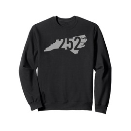 252 Area Code, Greenville, Rocky Mount, New Bern, NC Sweatshirt