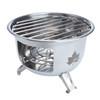 LOGOS 81062820 Mini Bonfire Stove, Silver, When Assembled: Approx. Width