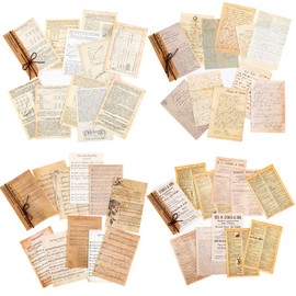 240 Sheets Aesthetic Decorative Paper Vintage Scrapbook Paper for Writing Drawing Crafting Art Journal DIY Decorations Cutting Collage Stationary Collection