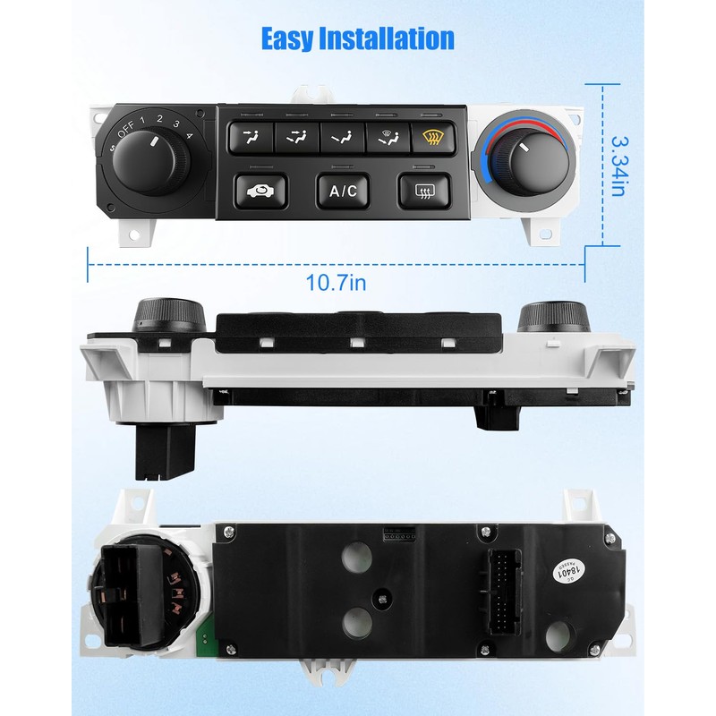A/C Heater Climate Control Switch Panel Module Compatible with Honda