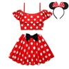 Dressy Daisy Minnie Traje de baño Tankini de Dos Pieza
