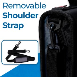 Case-it The Universal Zipper Binder - 2 Inch O-Rings Padded Pocket That Holds up to 13 Laptop/Tablet Multiple Pockets 400 Page Capacity Comes with Shoulder Strap Midnight Blue LT-007