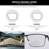 GOGELAS 2 Pack Bifocal Reading Glasses for Men, Blue Light