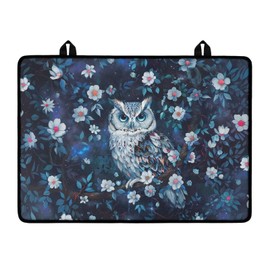 Bivxisrvo Gothic Owl Stove Top Covers, Extra Large Stove Top Cover for Electric, Anti-Slip Mat for Glass Stove Top Protector Heat Resistant Square Pad Multipurpose Cooktop Cover