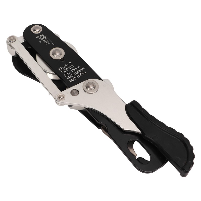 Manual Climbing Descender Aluminum Alloy Self Locking Downhill Device for