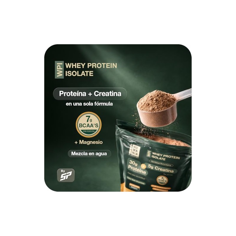SP HUMANIA Proteína Whey Isolate con Creatina Monohidratada