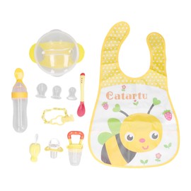 10pcs Baby Food Feeder Pacifier Set BPA Free Food Grade Silicone Infant Fruit Food Feeder for Fruit Milk Vegetables