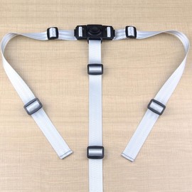 3 Point Safety Belt, Replacement Safety Belts for Baby Pram High Chair, Replacement Strap, High Chair, Adjustable Baby Belt Pram and High Chair, Buggy, Replacement