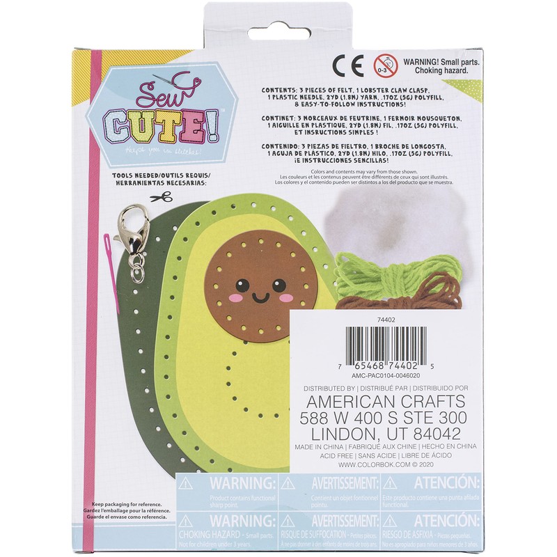 Sew Cute! Needlepoint Kit-Mini Avocado