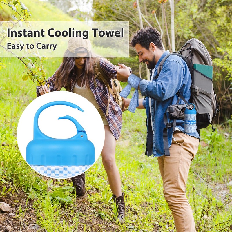 Cooling Towels for Neck and Face, 6 Pack 40"x12" Ice