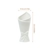 Ceramic Vase, Modern Simple White Decorative Flowers Vase, 22cm Height