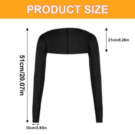 RDNKVB Women's Cooling Arm Warmers Scarf Arm Cuff with Finger Holes and Sun Cream