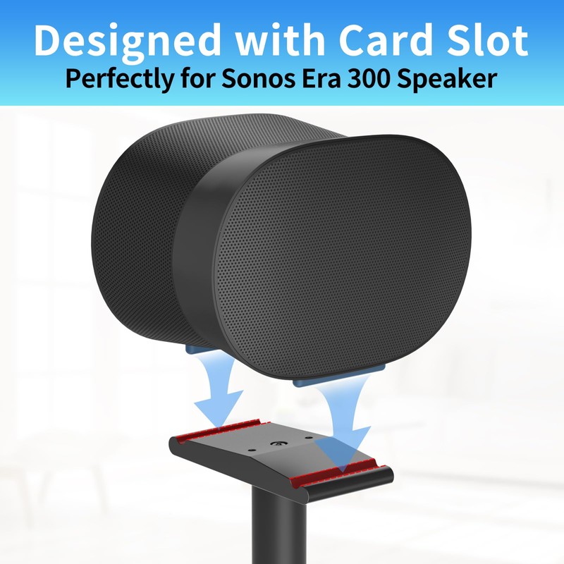 Heavy-Duty Speaker Stand for Sonos Era 300 Stand with Cable