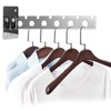 304 Stainless Steel 6‑Hole Wall‑Mounted Drying Rack Folding Clothes Organizer
