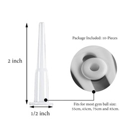 Lxnoap SogYupk 10-Pieces Fitness Exercise Sport Yoga Ball Inflatable Bed Pool Air Stopper Plug Pin